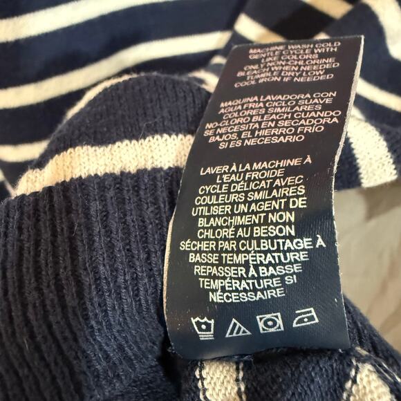 Tommy‎ Girl Sweater Striped Navy Red Nautical Retro Y2K Women's Size Large - Picture 8 of 12